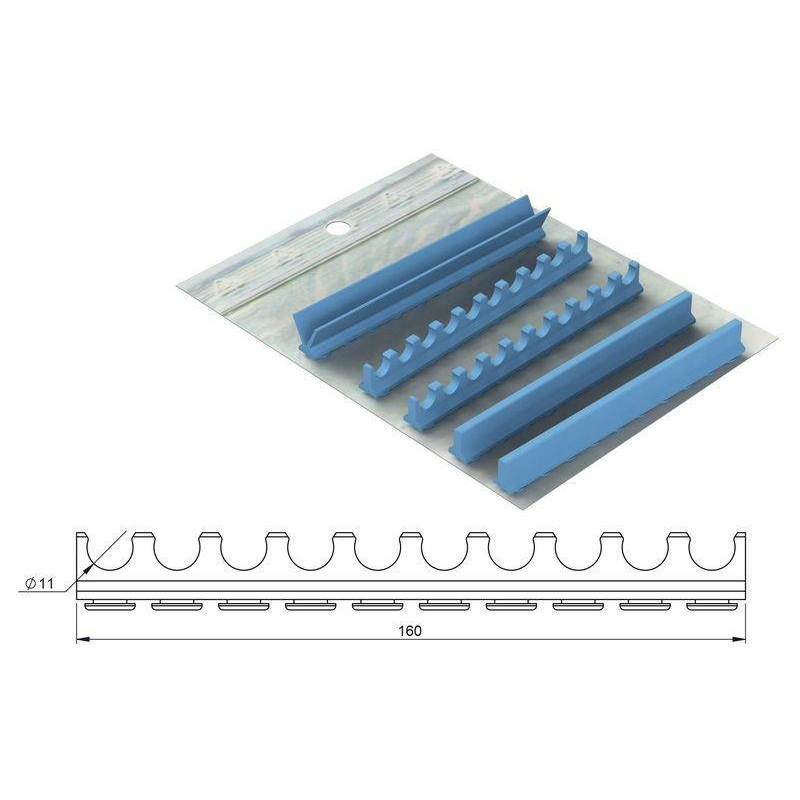 Silicone refill for S. Steel Cassette 27×17 & 28×18 – 10 instruments + free space  (182074)