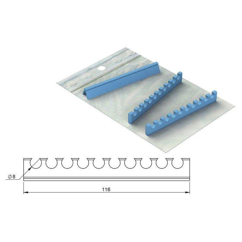 Silicone refill for Stainless Steel Flat Cassette & Galaxy 18×13 – 10 instruments (182072)