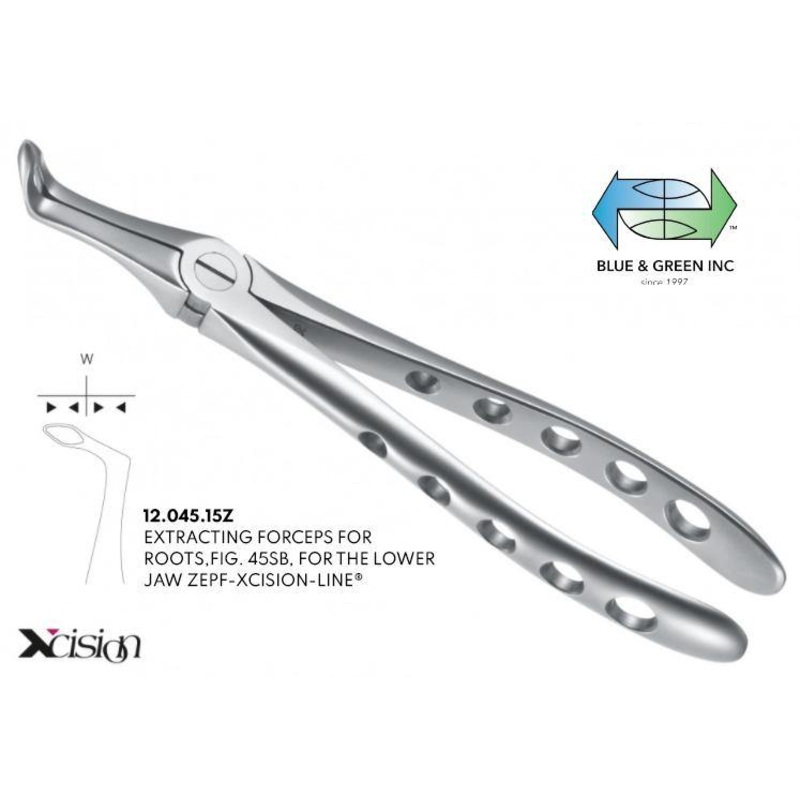 Extracting Forceps, for Lower Jaw Roots (12.045.15Z)