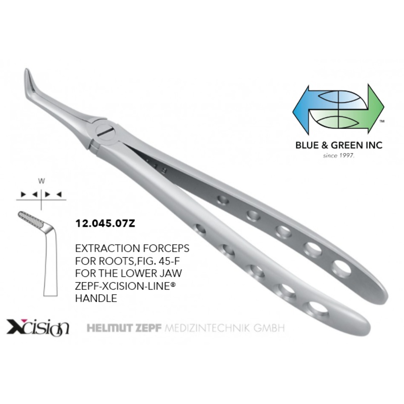 Extraction Forceps for Roots, Lower Jaw (12.045.07Z)
