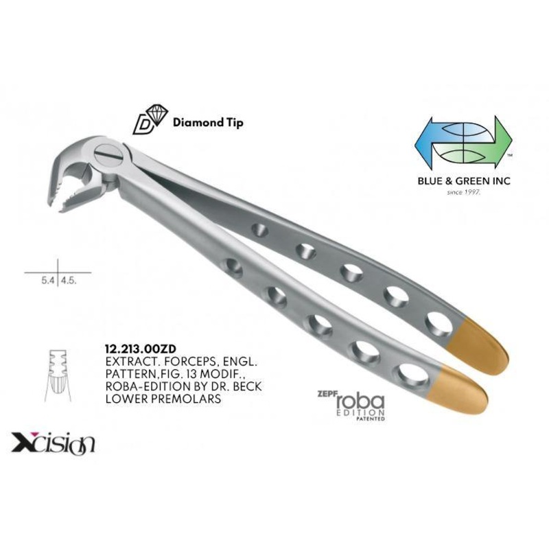 Roba Extraction Forceps, Lower Premolars (12.213.00ZD)