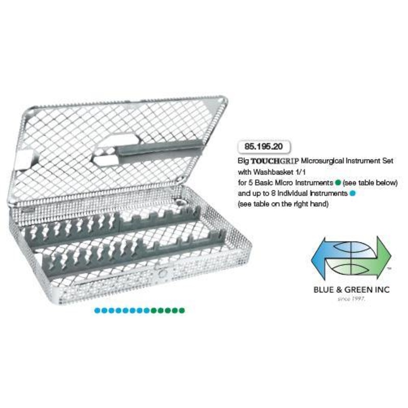 Big Touchgrip Microsurgical Instrument Set Washbasket (85.195.20)