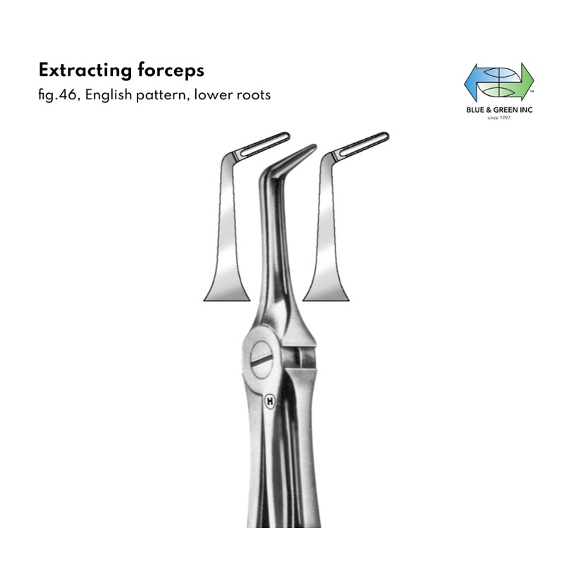 Extracting Forceps, Lower roots (HSA 065-46)