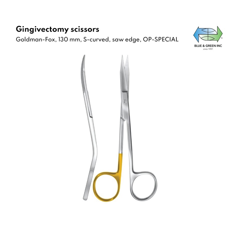 Gingivectomy scissors,130mm (HSB 394-13)