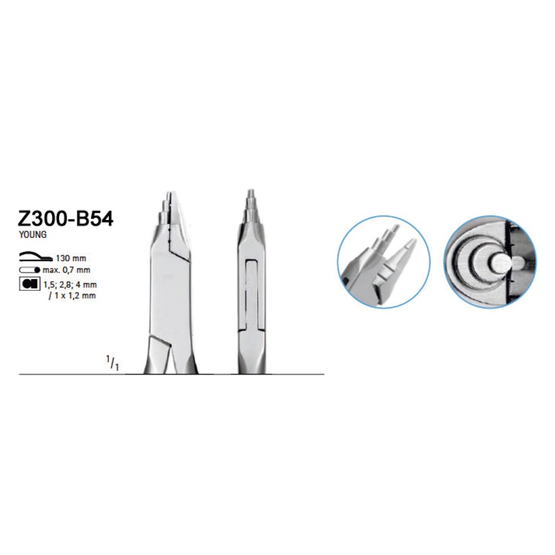 Young Pliers for Technic, Flat Round (Z300-B54)