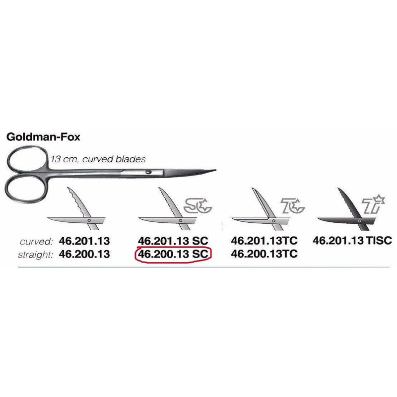 Goldman-Fox Scissors, 13cm, Straight (46.200.13SC)