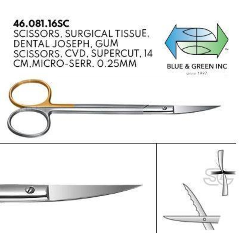 Joseph Scissors, Super cut, 14cm, Micro-serrated, 0.25mm 46.081.16SC