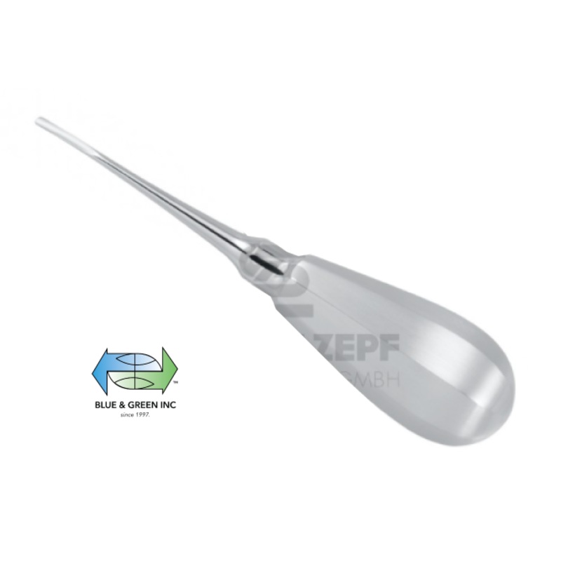 Root Elevator, 2mm, Slightly angled, Bein Handle (17.101.60)