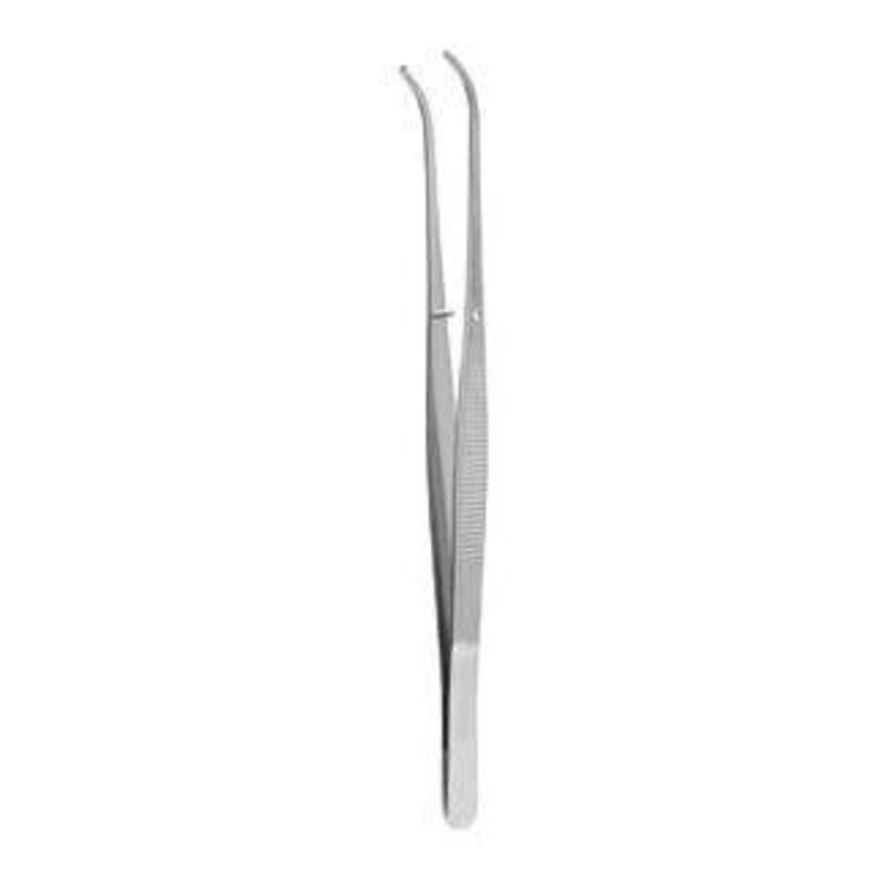 Semken Tissue Forceps, 1×2 Teeth, Curved 6, 15cm (22.481.15)